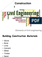 Building Construction Materials: Elements of Civil Engineering