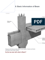 Civil Topic 008: Basic Information of Beam Details.: So, First We Start With What Is Beam?