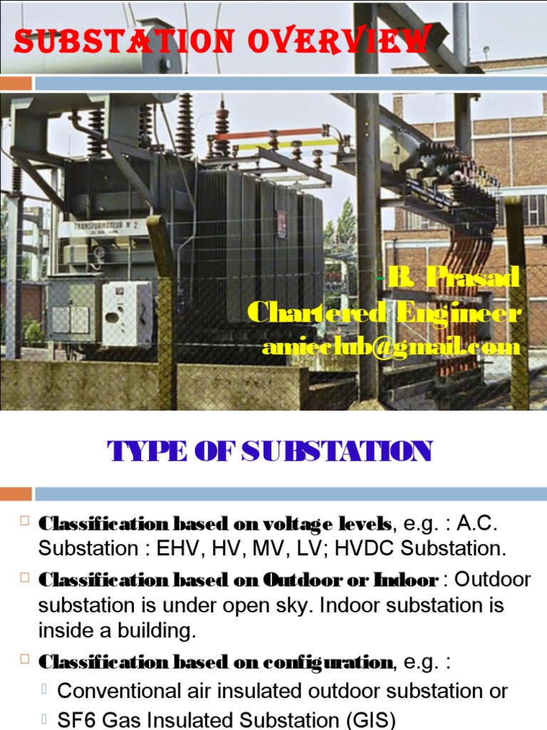 Substation Types and Equipment Overview | PDF | Electrical Substation ...