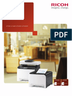 SP C262Dnw SP C262Sfnw: A4 Colour Printer & MFP