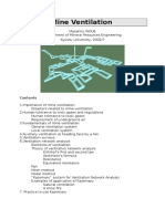 Mine Ventilation Fundamentals and Network Analysis