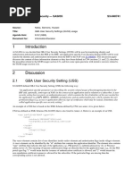 2.1 GBA User Security Setting (USS) : 3GPP TSG SA WG3 Security - SA3#35 S3-040741 October 5-8, 2004 ST Paul's Bay, Malta