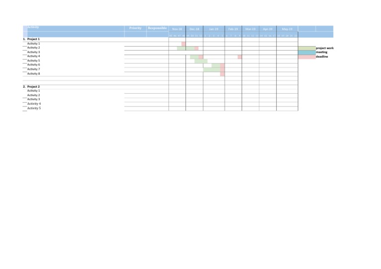 Project Activity Timeline Overview | PDF