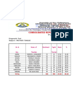Consolidated Report On Second Periodical Test Result: GR.& Name of Enrolment Pupils Mean % Sec. Teacher Tested