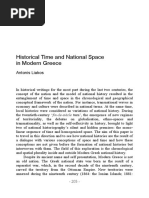 Historical Time and National Space in Modern Greece: Antonis Liakos