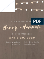 Henry +hannah: A P R I L 2 0, 2 0 2 0