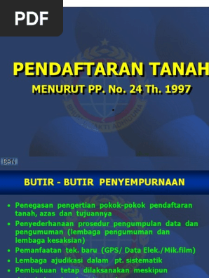 pp pendaftaran tanah terbaru