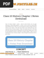 Class 10 History Chapter 1 Notes Download