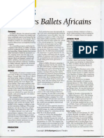 Ballets Africains Program US Tour