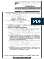 D and F Block Elements Notes