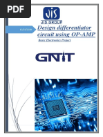 Design Differentiator Circuit Using OP-AMP Large