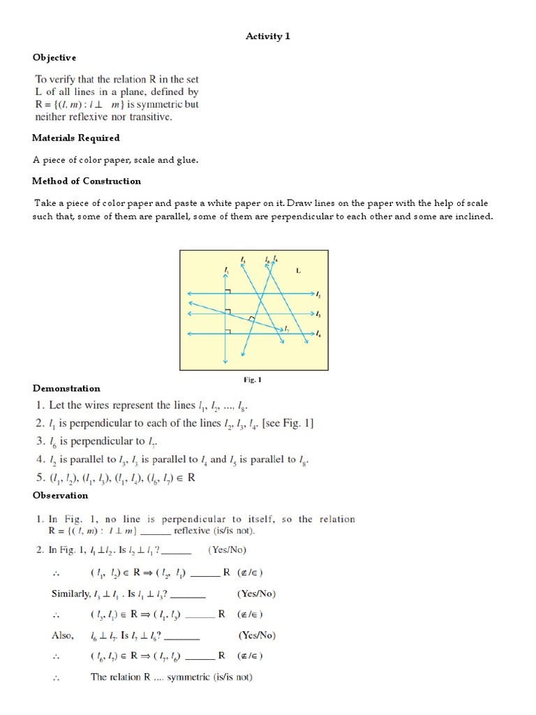 Activity 1 - XII | PDF