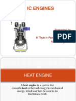 Ic Engines: Presented By, Yuvaraja MM M Tech in Renewable Energy NMIT, Bengaluru