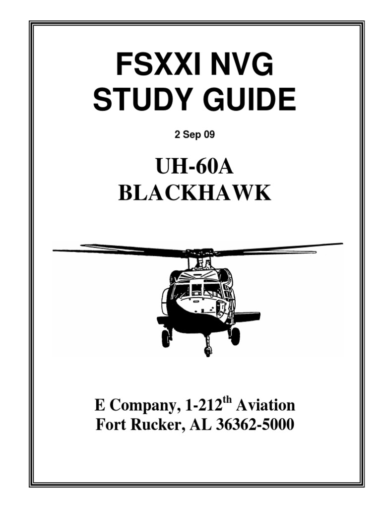 Fsxxi NVG Study Guide PDF Eye Hypoxia (Medical)