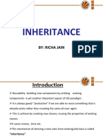 Inheritance: By: Richa Jain