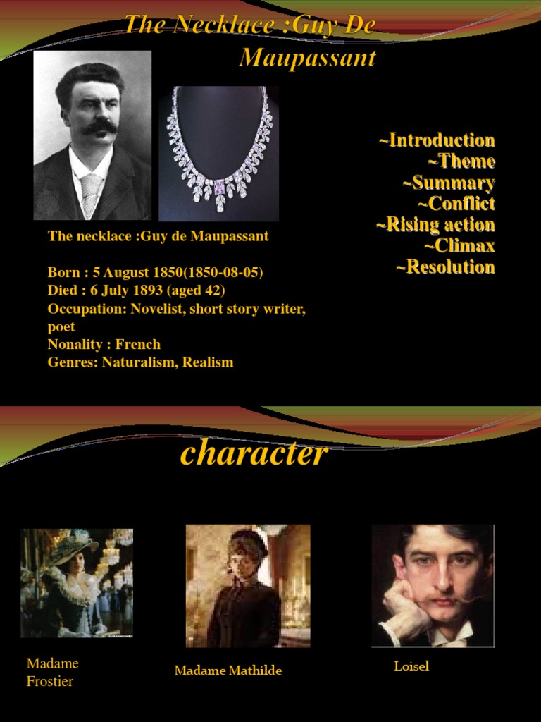 Introduction Theme Summary Conflict Rising Action Climax Resolution PDF Short Stories Jewelry