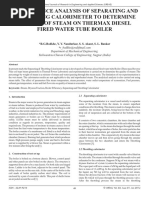 Performance Analysis of Separating and Throttling Calorimeter To Determine PDF