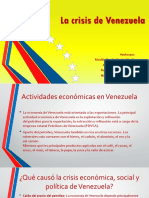 La Crisis Económica de Venezuela