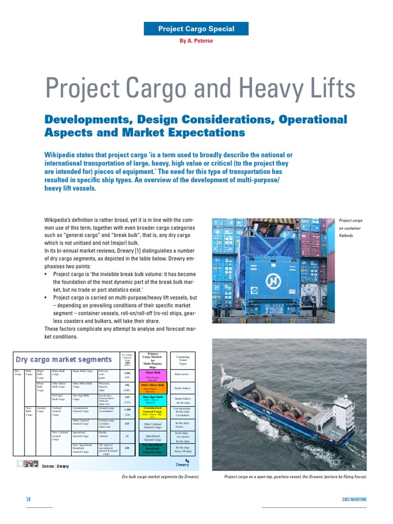 Project Cargo and Heavy Lift Insights | PDF | Ships | Crane (Machine)