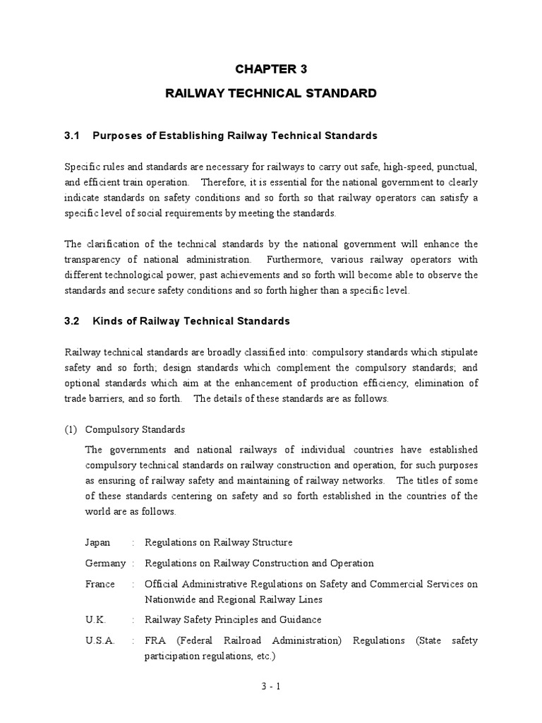 Philippine Railway Technical Standards | PDF | Rail Transport | Track ...