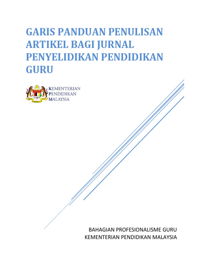 Panduan Penulisan Artikel Jurnal Pendidikan | PDF