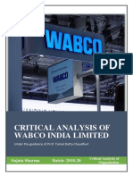Wabco India Ltd.