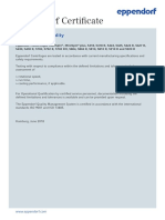 Centrifugation - Certificate Quality Conformity Eppendorf Centrifuges