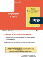 A linguagem e o estilo de José Saramago em O ano da morte de Ricardo Reis