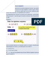 complementos de conjuntos