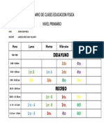 Horario Primaria