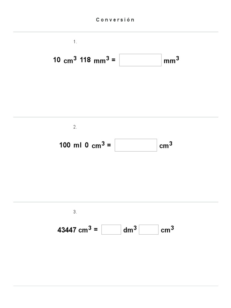 Conversion 100 Ml En Cm3