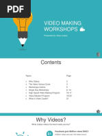 Video Making Workshop Brochure