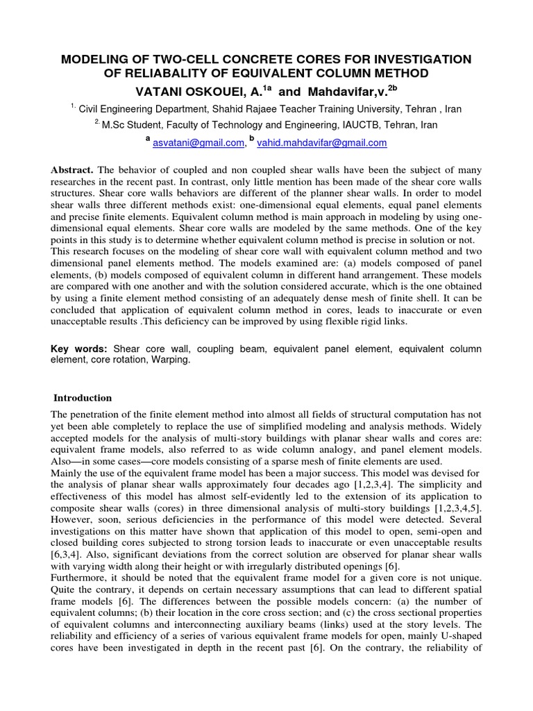 Modelling Core by FEM | PDF | Beam (Structure) | Finite Element Method