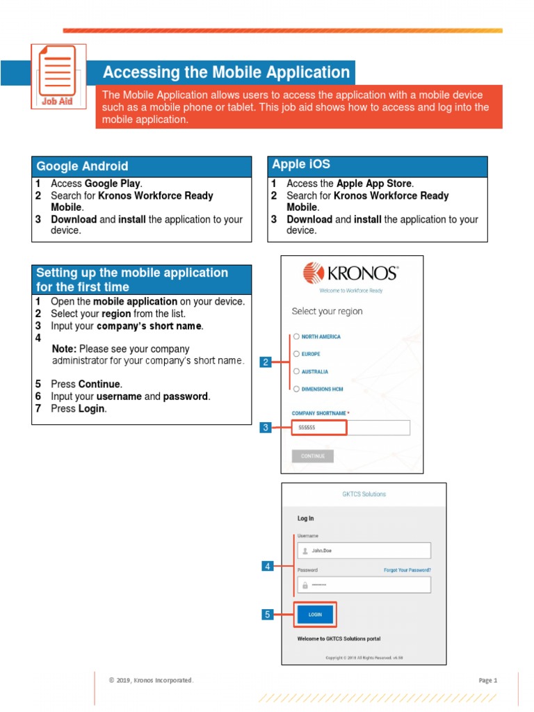 Accessing The Mobile Application | PDF