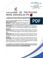 Programa de Protección Renal Endosalud IPS