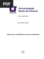 UNOPAR - Portifólio Calçados Sustentáveis