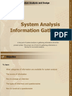 System Analysis Information Gathering