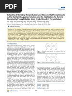 Solubilities MMT - DMT in Aqueous Methanol Solution