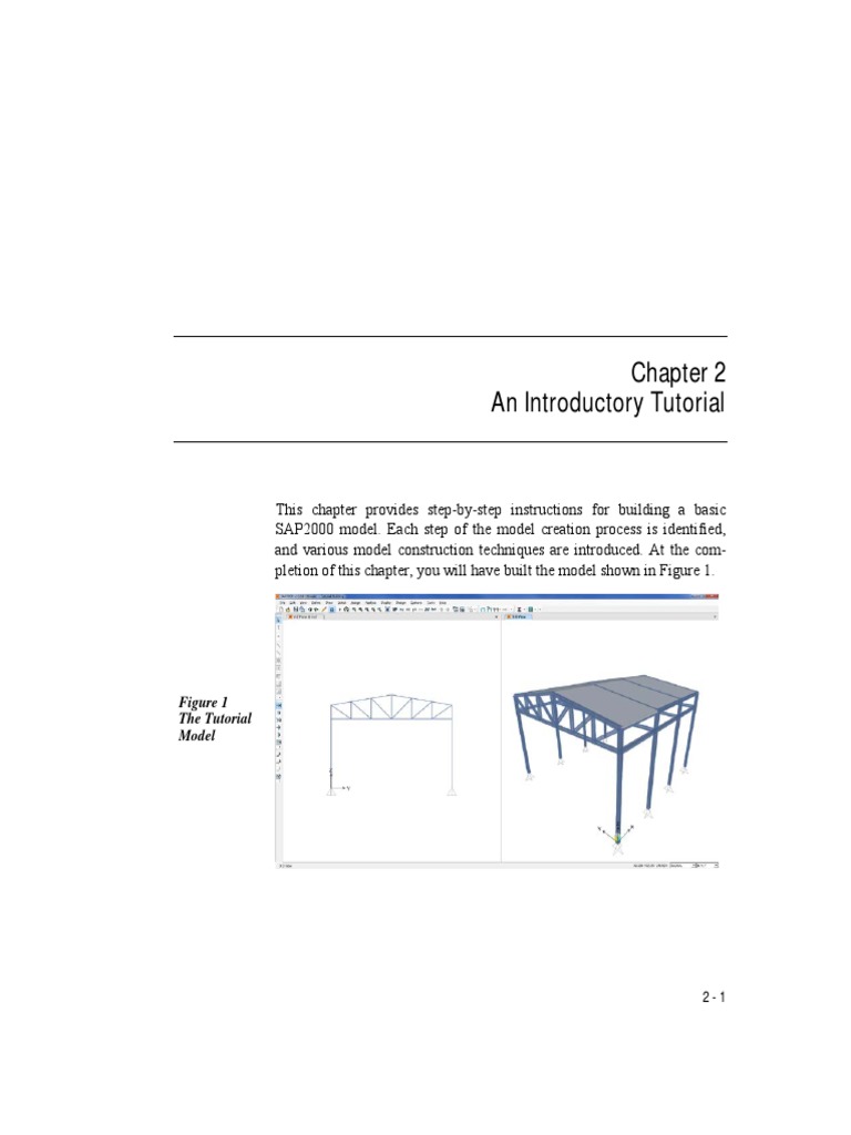 SAP2000 Basic Model Tutorial | PDF