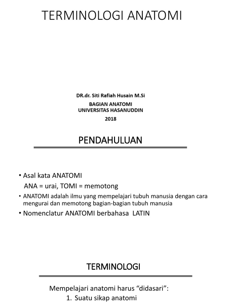 Terminologi Anatomi PDF