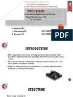 Static Relays: Presented By: 1. Manikanta M 1RV16EE031 2. Ramesh C 1RV16EE045