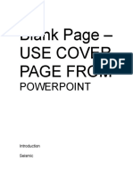 Blank Page - Use Cover Page From: Powerpoint