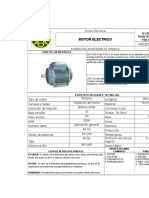 Ficha Tecnica Motor Electrico