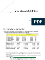 I. Excel Mediu - Ajustarea Vizualizării Foilor