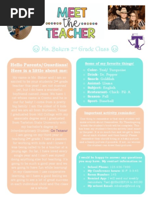 meet the teacher