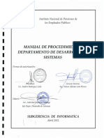 Manual de Procedimientos Departamento de Desarrollo de Sistema