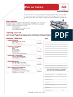 Arizona Printer White Ink Training Checklist