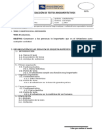 Ficha para Redacción de Textos Argumentativos