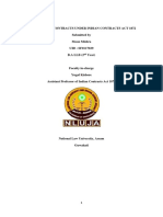 Discharge of Contracts Under Indian Contracts Act 1872 Submitted by Moon Mishra UID: SF0117029 B.A LLB (2 Year)