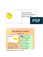 Con Un Poco de Esfuerzo y Dedicación, Todo Es Posible!: Complete Using Do / Does / Don't / Doesn't